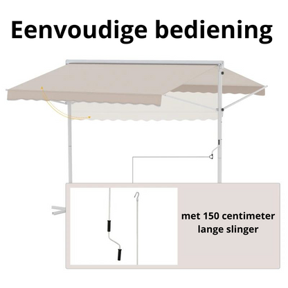 Nancy's Paddock Tui awning - Patio canopy - Freestanding awning - Beige - 300 x 300 cm