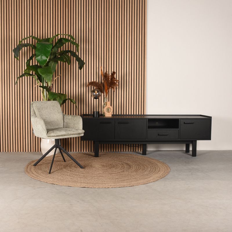 LABEL51 Chaise de salle à manger Joy - Beige - Velours