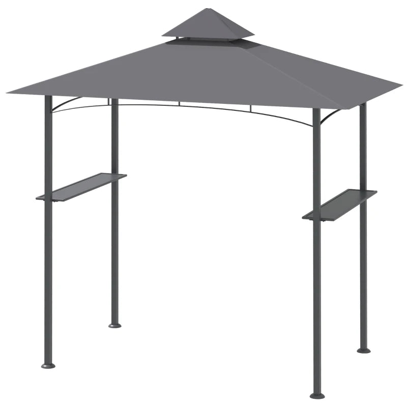 Nancy's Palmaz Paviljoen - Grillpaviljoen - Barbecuepaviljoen - Grijs - ± 240 x 150 x 250 cm