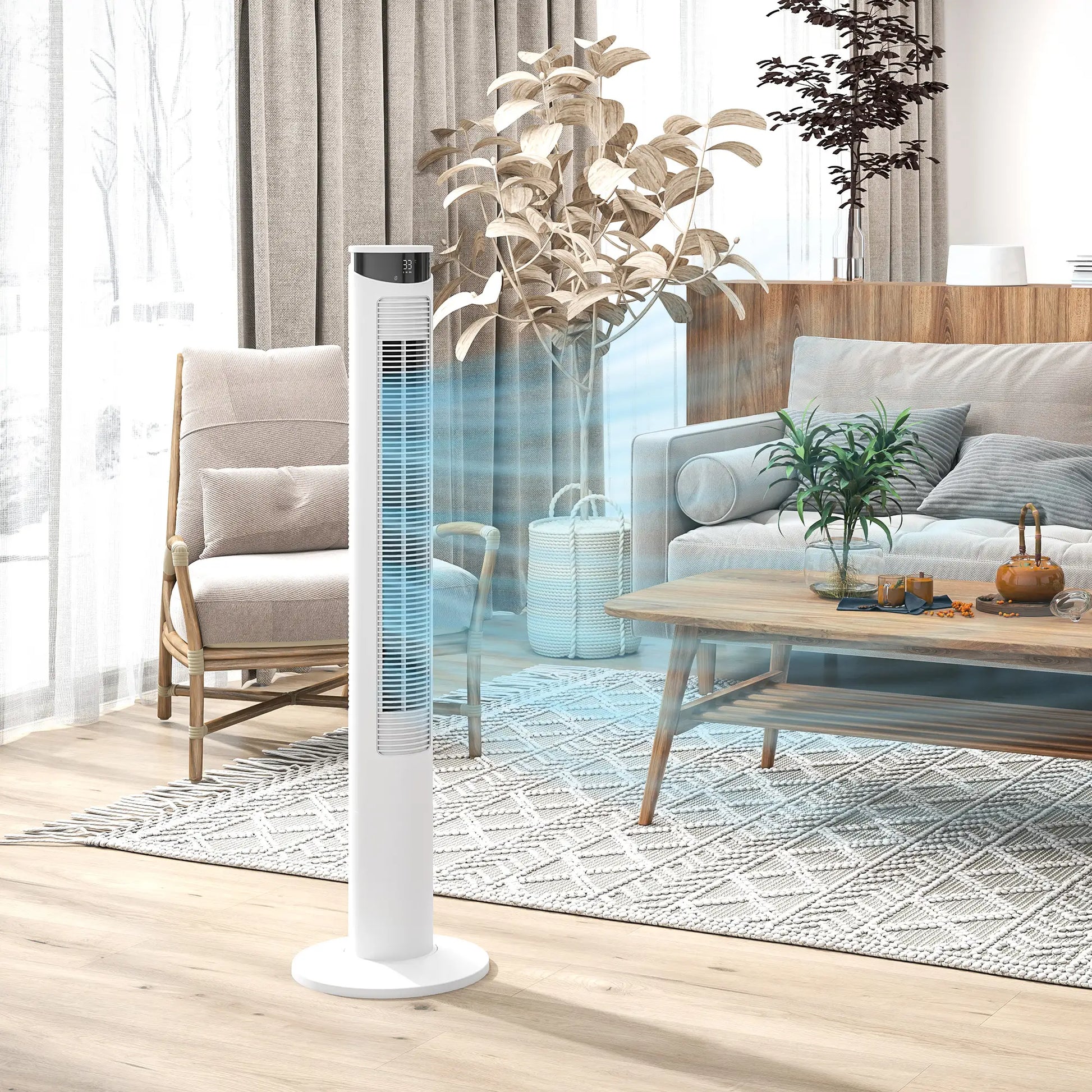 Nancy's Condofuri Ventilator - Torenventilator - Timer - Verschillende Modi en Snelheden - Wit