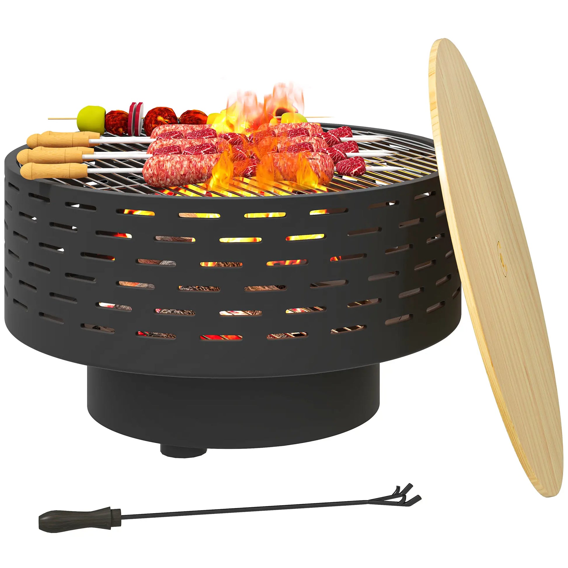 Nancy's Cittadella Vuurkorf - Buitenhaard - Vuurschaal - Barbecue - Grijs