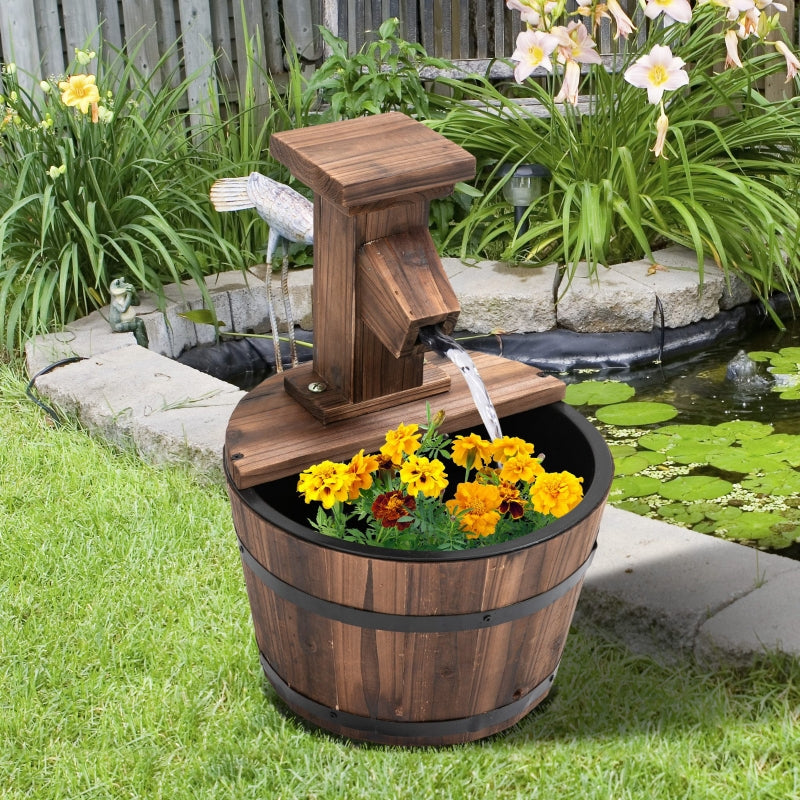 Nancy's Ka'kabish Garden Fountain - Electric Fountain - Pine Wood