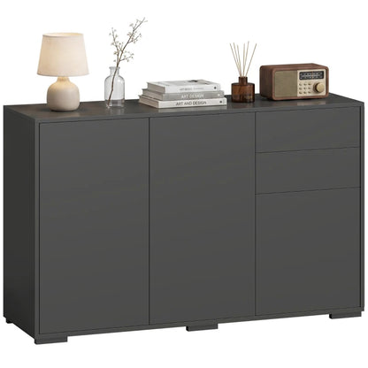 Nancy's Tencarola Commode - Dressoir - Opbergkast - Zwart - ± 115 x 35 x 75 cm