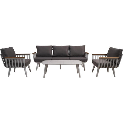 Nancy's Shordy Loungeset - 4-delige Tuin Set - Loungebank - Lounge Set