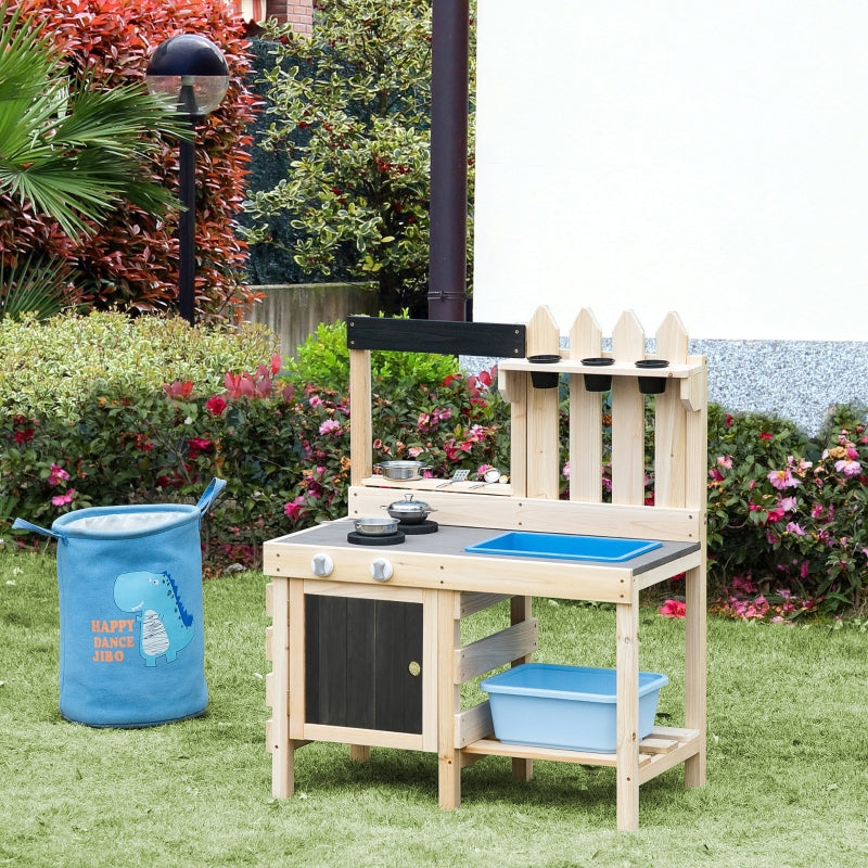 Nancy's Fitzroy Outdoor play kitchen Wooden sand play table with accessories