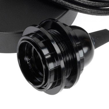 Bazar Bizar Luminaire pour Plafond - Noir - 1 Luminaire - 40W - E27 - 250cm