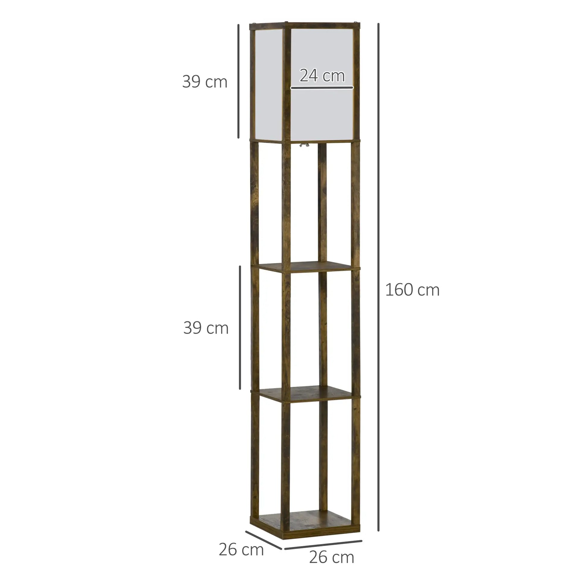 Nancy's Diano Vloerlamp - Staande Lamp - Bruin / Wit