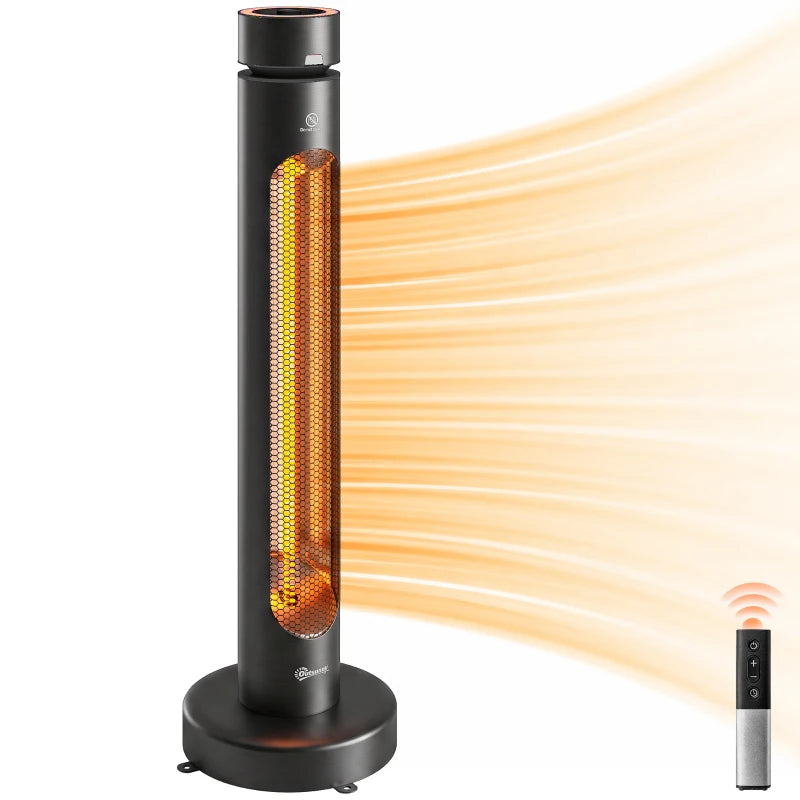 Nancy's Tregnago Terrasverwarming - Terras Verwarmer - Elektrische Terrasverwarmer - Afstandsbediening - Zwart
