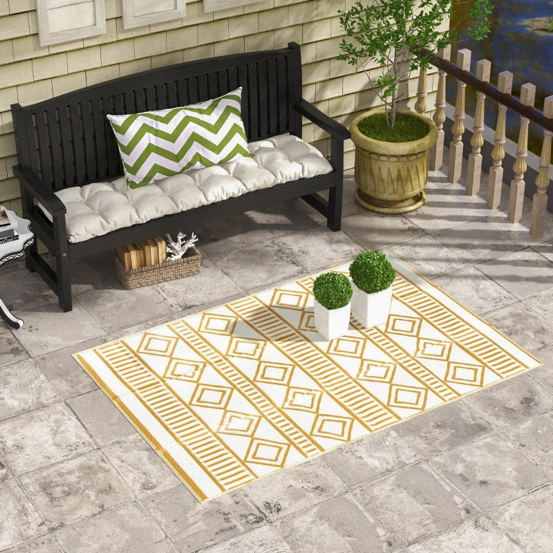 Nancy's Badura Outdoor rug - Garden rug - Outdoor rug - Garden rug - Coffee / Cream - 121 x 182 cm