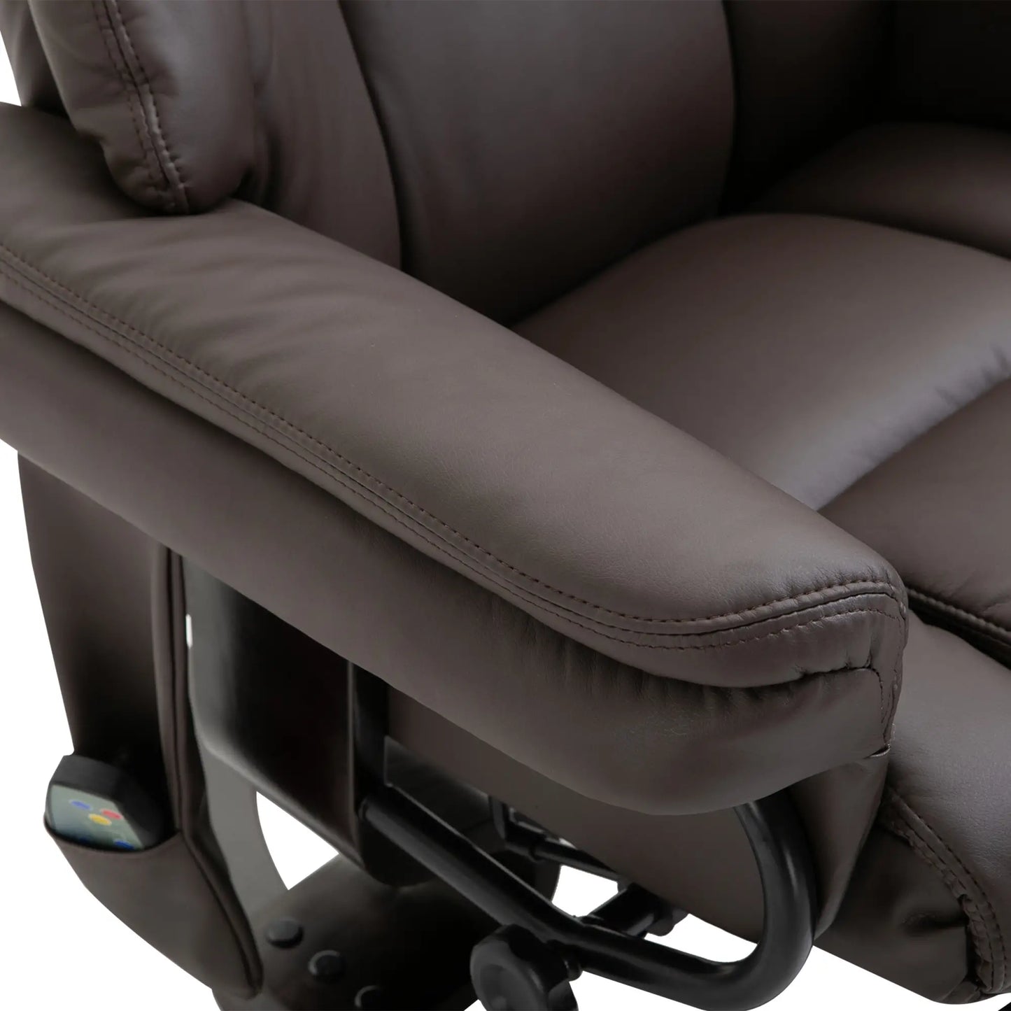 Nancy's Gonzola Massagestoel - Relaxfauteuil - Relaxstoel - Verstelbare rugleuning - Draaibaar - Bruin - Kunstleer