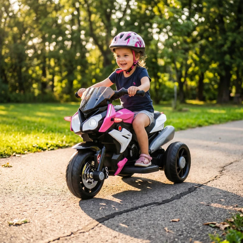 Nancy's Torcegno Elektrische Motorfiets voor kinderen - Kindermotor - Kindermotorfiets - 3 km/u - Roze