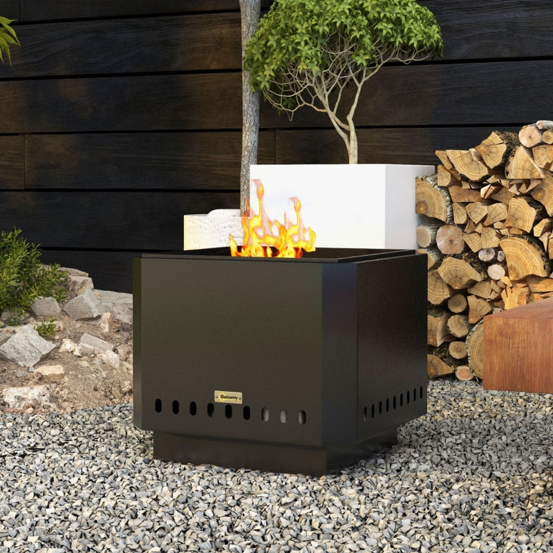 Nancy's Verano Fire Basket - Fire Bowl - Outdoor Fireplace - Black