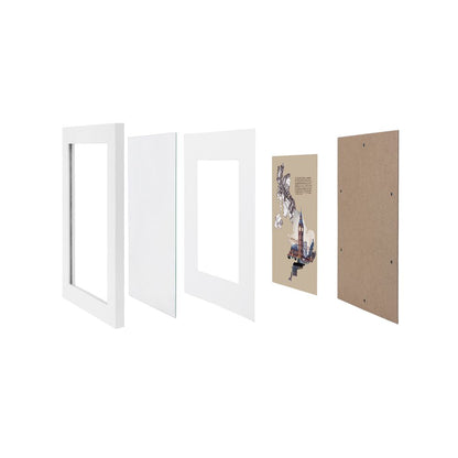 Nancy's Fotolijstenset - 3 Stuks - Collage - Witte MDF-Fotolijsten voor A3 of A4 met witte rand
