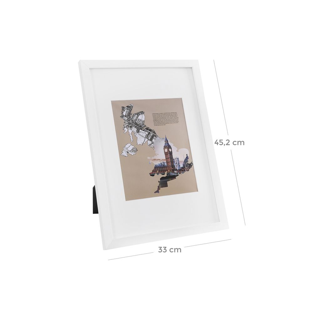 Nancy's Fotolijstenset - 3 Stuks - Collage - Witte MDF-Fotolijsten voor A3 of A4 met witte rand