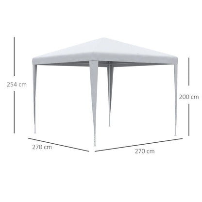 Nancy's Alteres Partytent - TuinPaviljoen - Party Tent - Wit - 270 x 270 cm