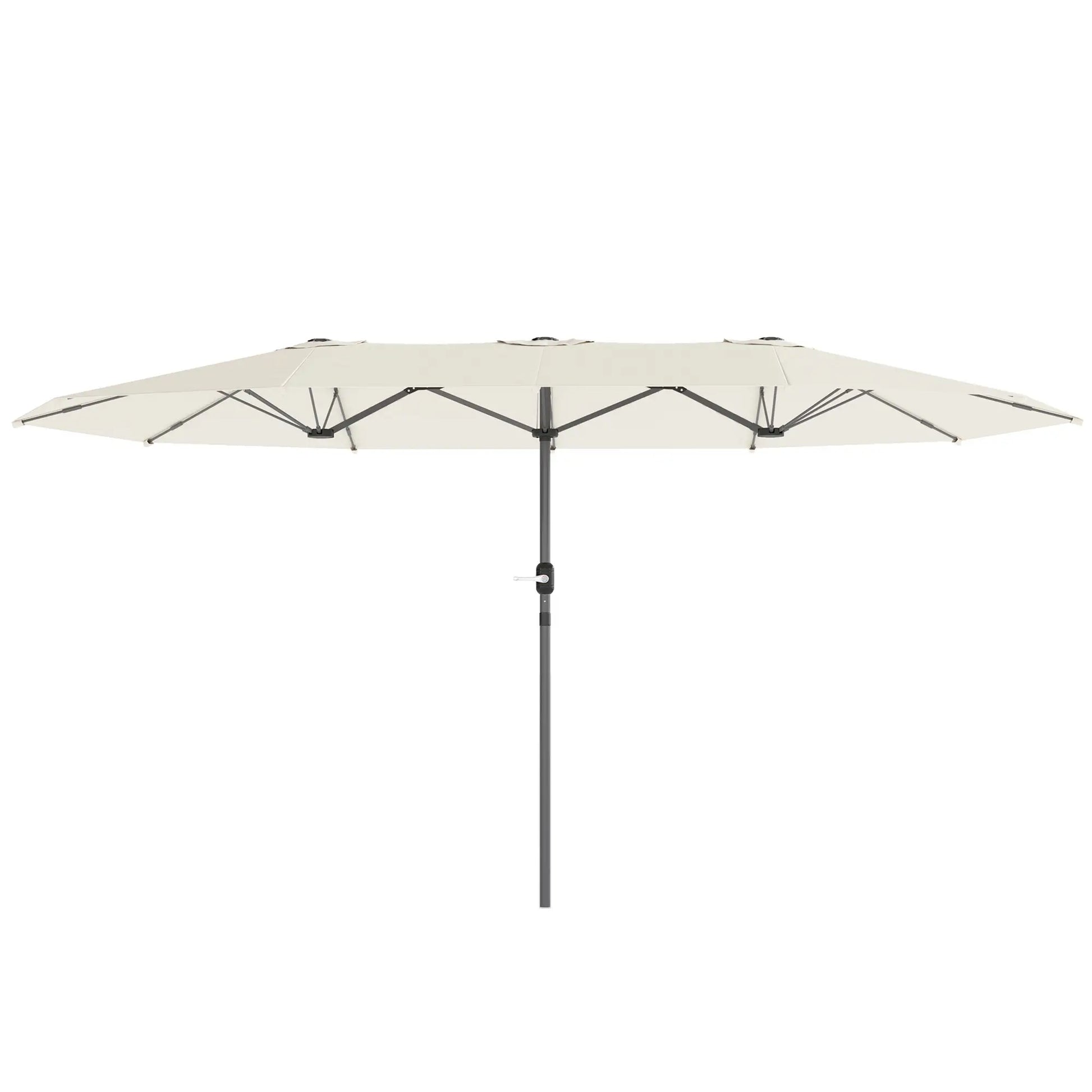 Nancy's Ciconicco Parasol - Tuinparasol - UV-bescherming - Beige - ± 435 x 260 cm