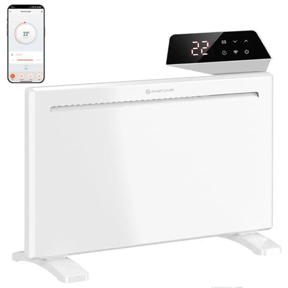 Nancy's Vallarsa Kachel - Convectieverwarming - Slimme verwarming - Thermostaat & timer - Wit