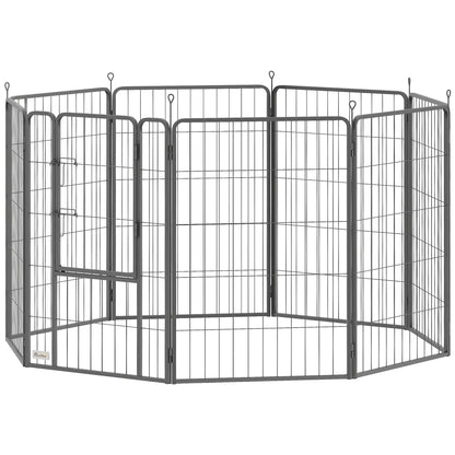 Nancy's Cogoleto Puppyren - Hondenren - Hondenbox - Zwart - Staal