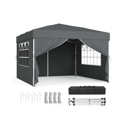 Nancy's Rubiana Partytent - Tuintent - Zonwering - Opvouwbaar - Grijs - 300 x 300 x 260 cm