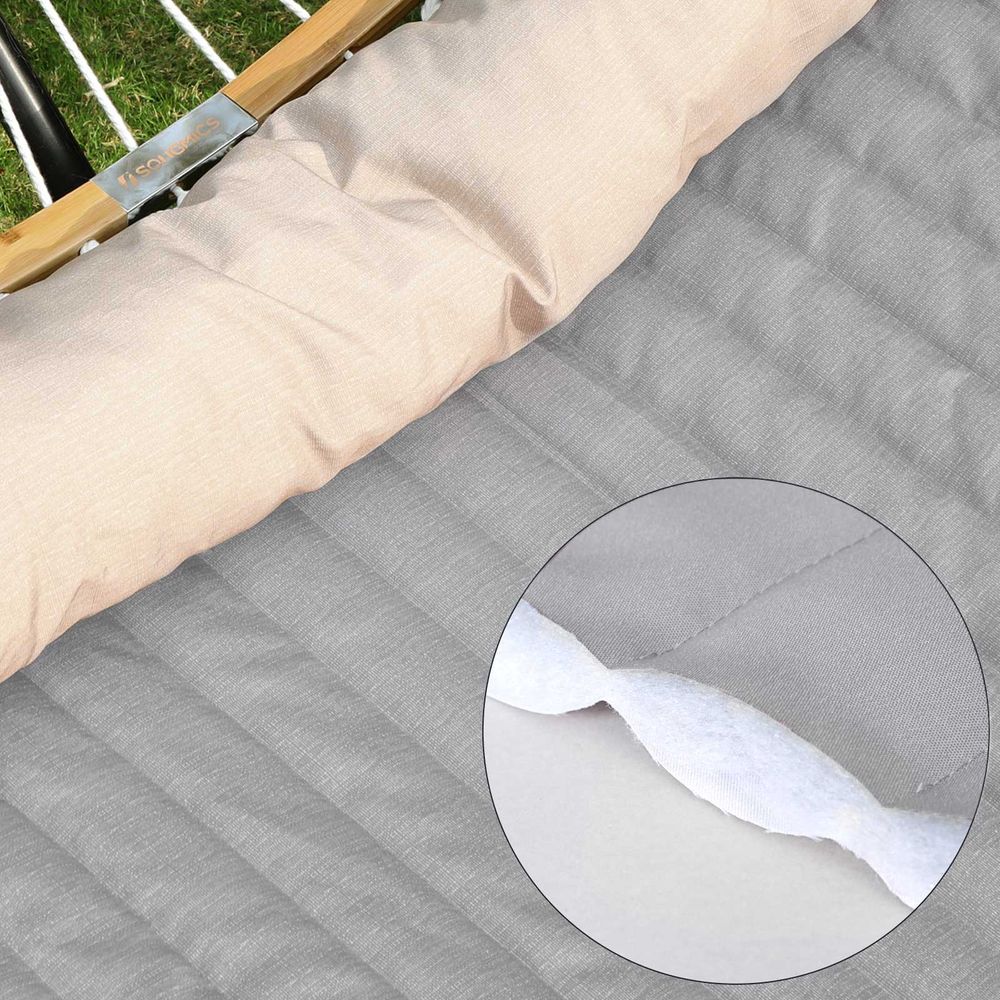 Nancy's Hirasol Hangmat - 2-persoons hangmat - Grijs / Beige