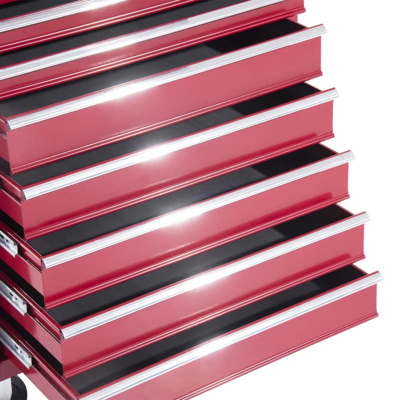 Nancy's Narcao Werkplaatswagen - Gereedschapswagen - Gereedschapskist - Rood - Staal - ± 60 x 35 x 115 cm