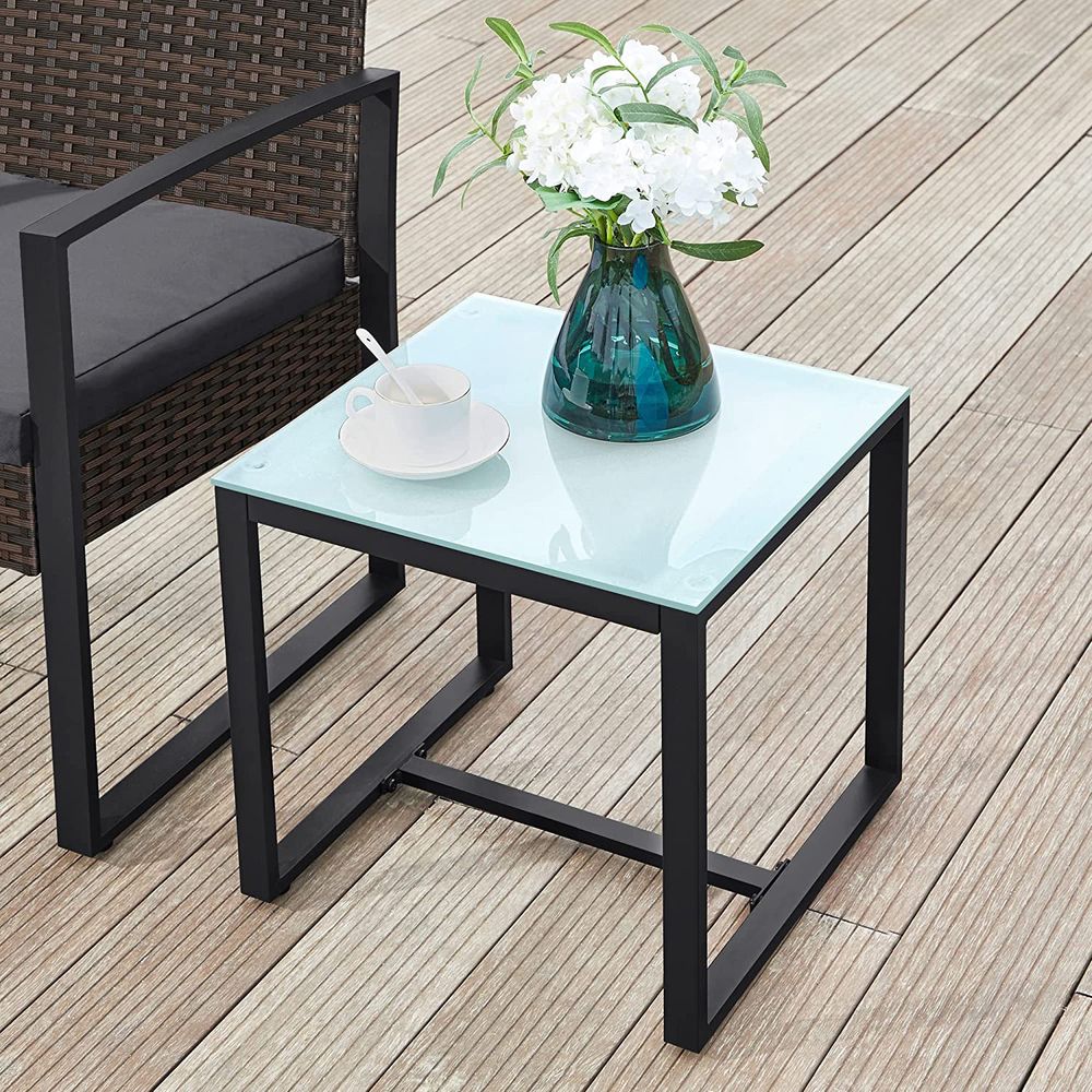 Nancy's Codal Tuinset - Bistroset - Zitgroep - Loungeset - 3-Delige Tuin Set - Bruin / Grijs