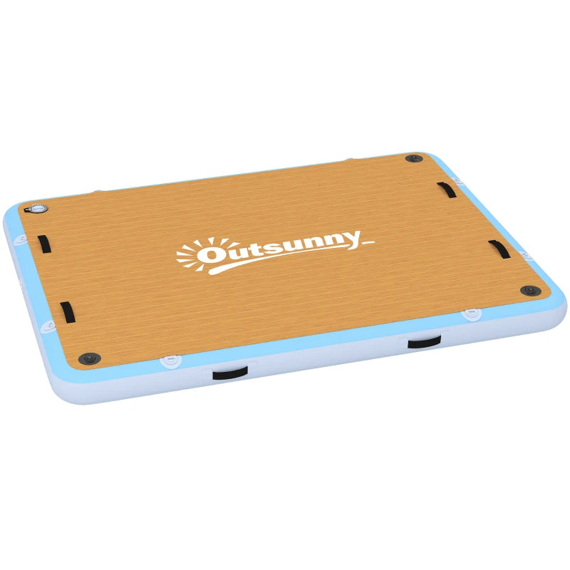 Nancy's Puos Opblaasbaar dok - Drijvend dok - Opblaasbaar drijvend platform - Antislip - ± 245 x 185 x 15 cm