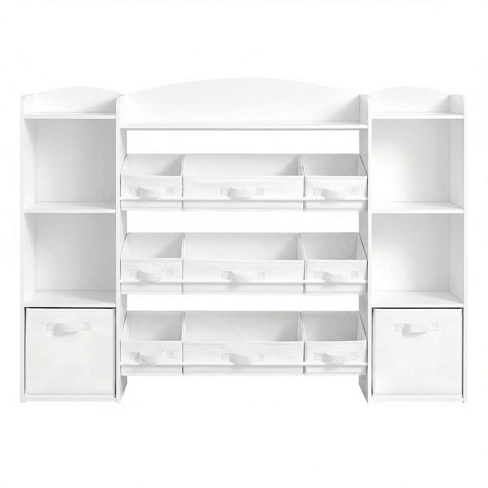 Nancy's Strambino Kinderkast - Opbergkast - Speelgoedkast - Wit - ± 140 x 30 x 105 cm