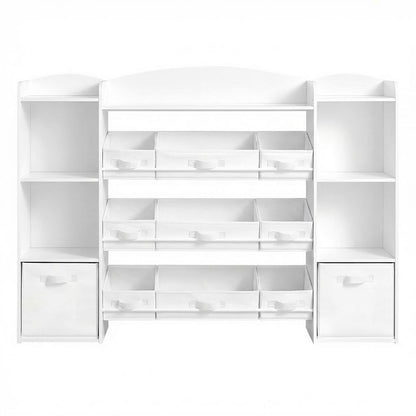 Nancy's Strambino Kinderkast - Opbergkast - Speelgoedkast - Wit - ± 140 x 30 x 105 cm