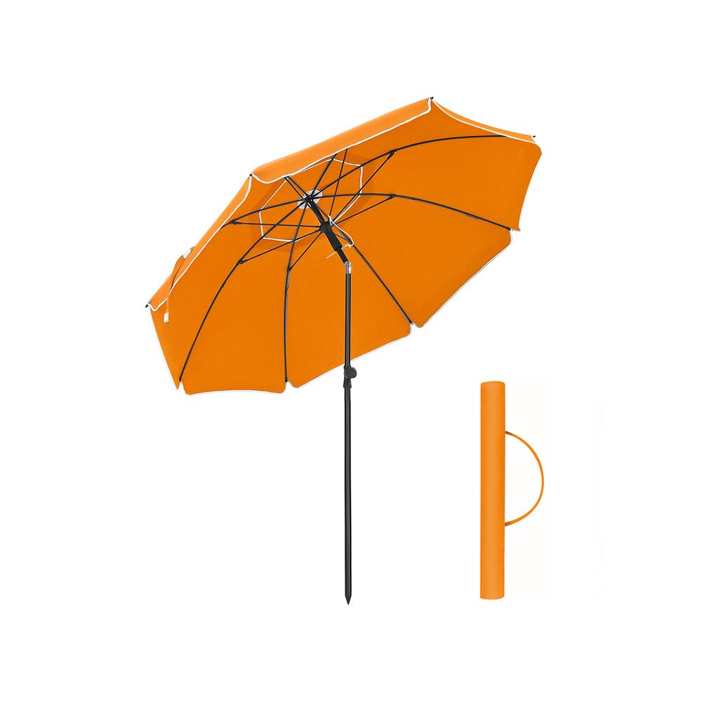 Nancy's Hallando Parasol - Parasol de jardin - Orange - Polyester - Ø 160 cm