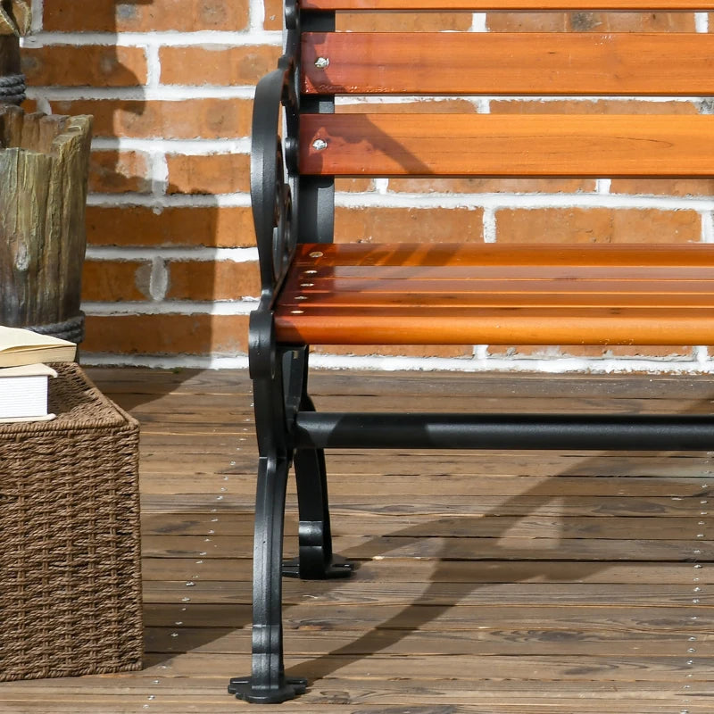Nancy's Resuttano Tuinbank - Parkbankje - Balkonbank - Teak - ± 120 x 65 x 80 cm