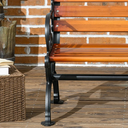 Nancy's Resuttano Tuinbank - Parkbankje - Balkonbank - Teak - ± 120 x 65 x 80 cm