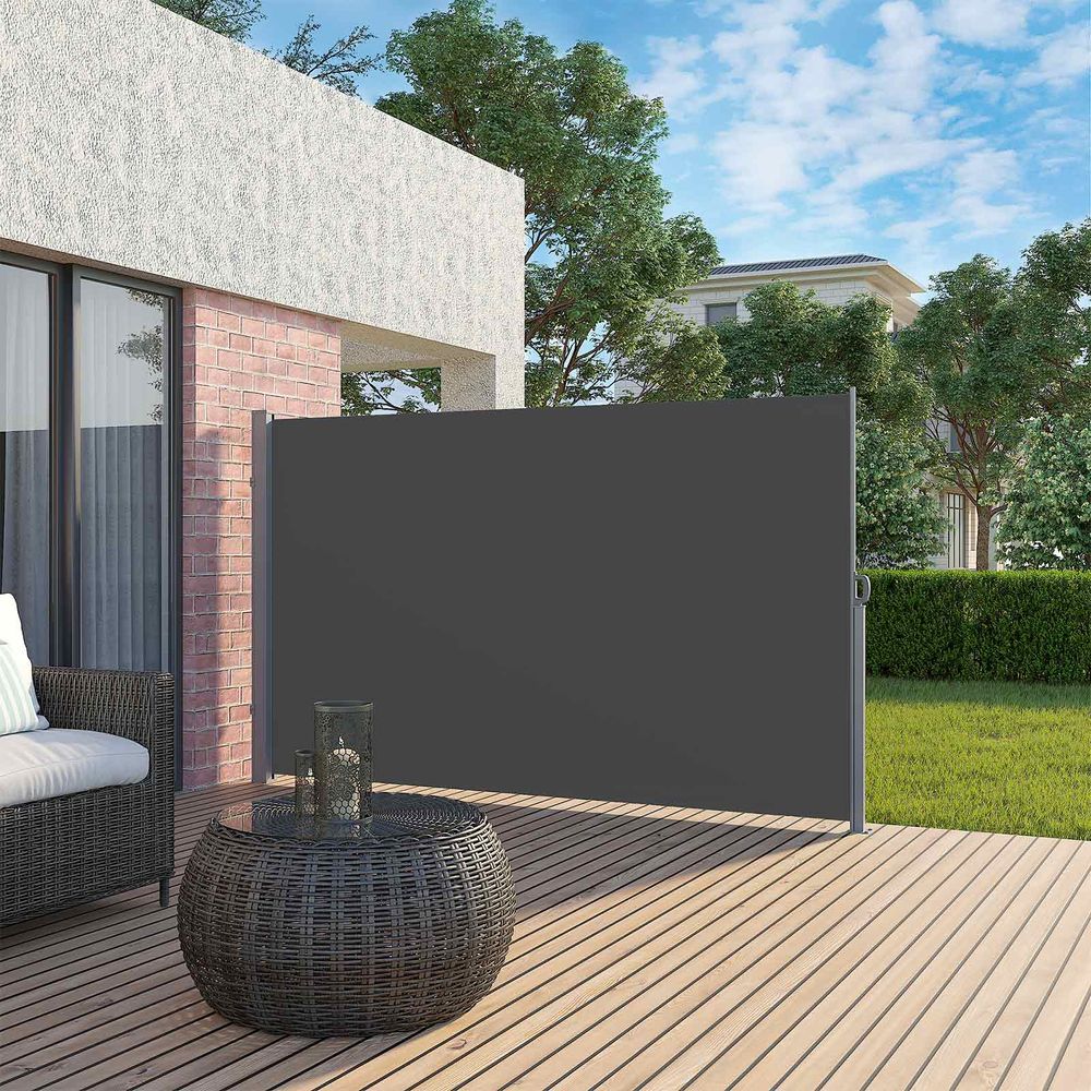 Écran de confidentialité Nancy's Callander - Auvent latéral - Protection solaire - Balcon - Terrasse - Jardin - Gris - 350 x 200 cm
