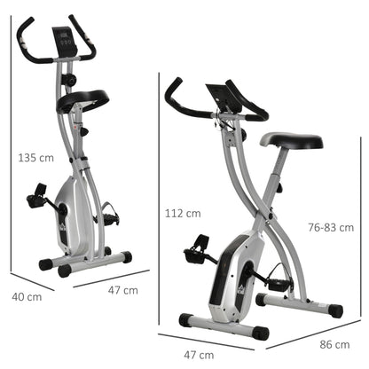 Nancy's Dawley Exercise Bike - Collapsible - Bicycle trainer - LCD screen - 86L x 47W x 112H cm