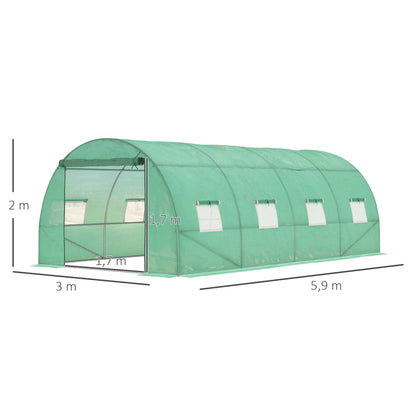Nancy's Esmolfe Foliekas - Inloopkas - Kweekkas - Plantenkas - Tuinkas - Groen - ± 600 x 300 x 200 cm