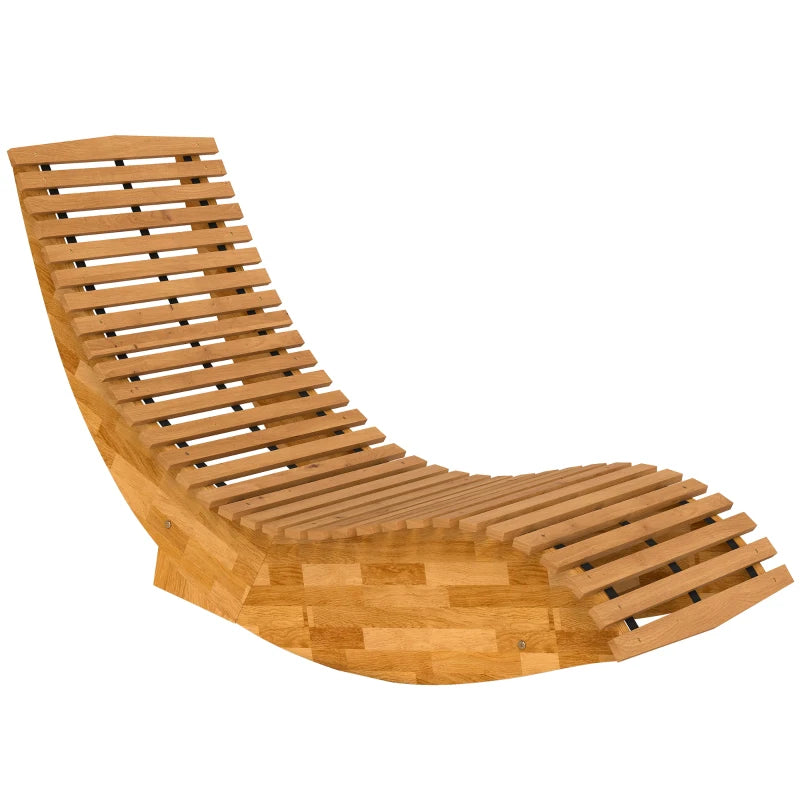 Nancy's Sardara Ligbed - Loungebed - Ergonomisch - Opvouwbaar - Acaciahout