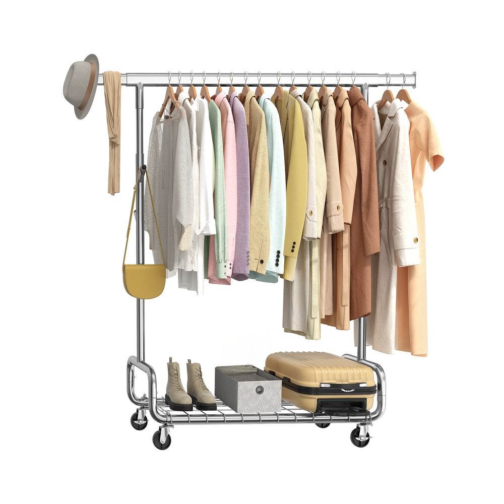 Nancy's Piediluco Kledingrek tot 200kg - Garderoberek - Kledingstang - Zilver - Staal