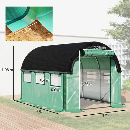 Nancy's Sernancelhe Tuinkas - Kweekkas - Plantenkas - Tunnelkas - Groen - ± 300 x 200 x 200 cm