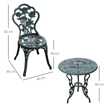 Nancy's Becka Bistro set - Garden set - Balcony set - Antique green