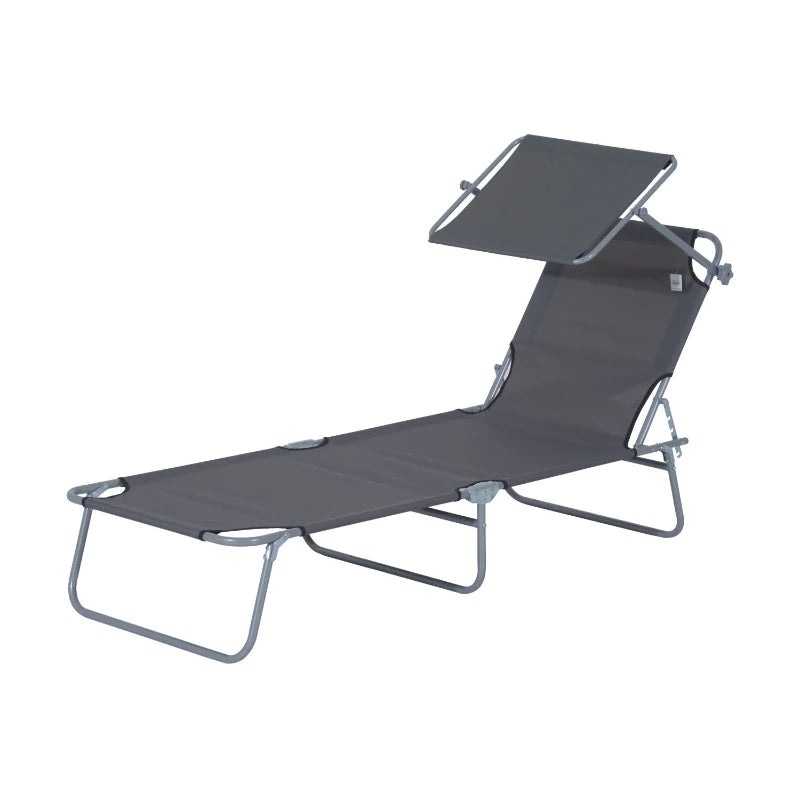 Nancy's Almada Lounger - Lit lounge - Chaise de plage - Lit de plage - Gris