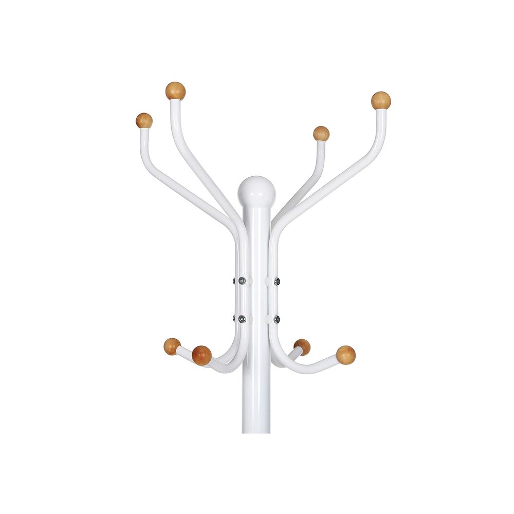 Nancy's Silvares Staande Kapstok - Garderobe - Wit - Staal