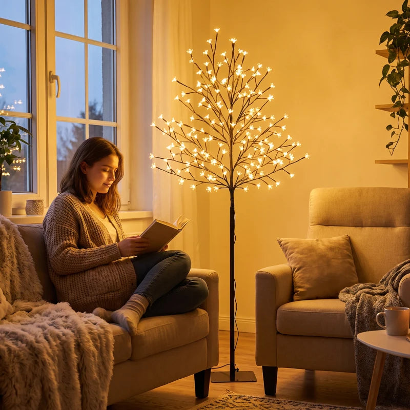 Nancy's Varenna Kerstverlichting - Verlichtingsboom - Kerstboom met lampjes - Kerstdecoratie - Timer & Verlichtingsmodi - 150 cm hoog