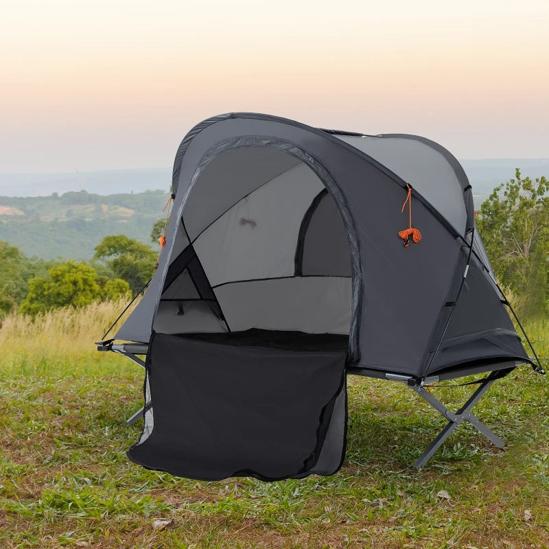 Nancy's Borralha Kampeertent - Camping tent - Campingbed - 1 persoon - Grijs - ± 200 x 85 x 150 cm