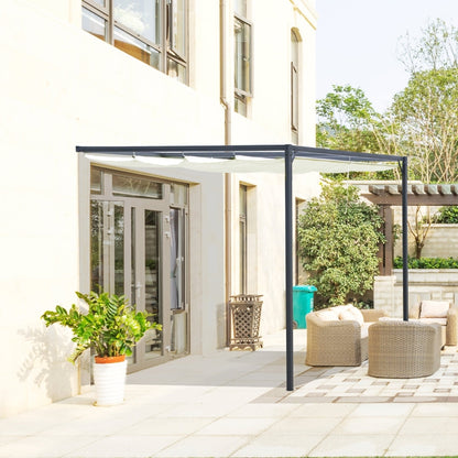 Nancy's Banbury Terrasoverkapping - Pergola - Overkapping - Wit - 300 x 300 cm