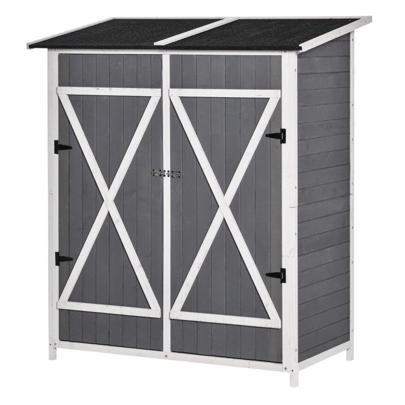 Nancy's Hunstanton Garden cupboard - Shed - Storage shed - Gray / White - Pine wood