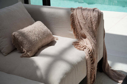 Bazar Bizar S'il vous Plaid - Beige - Katoen - 130 x 170 cm