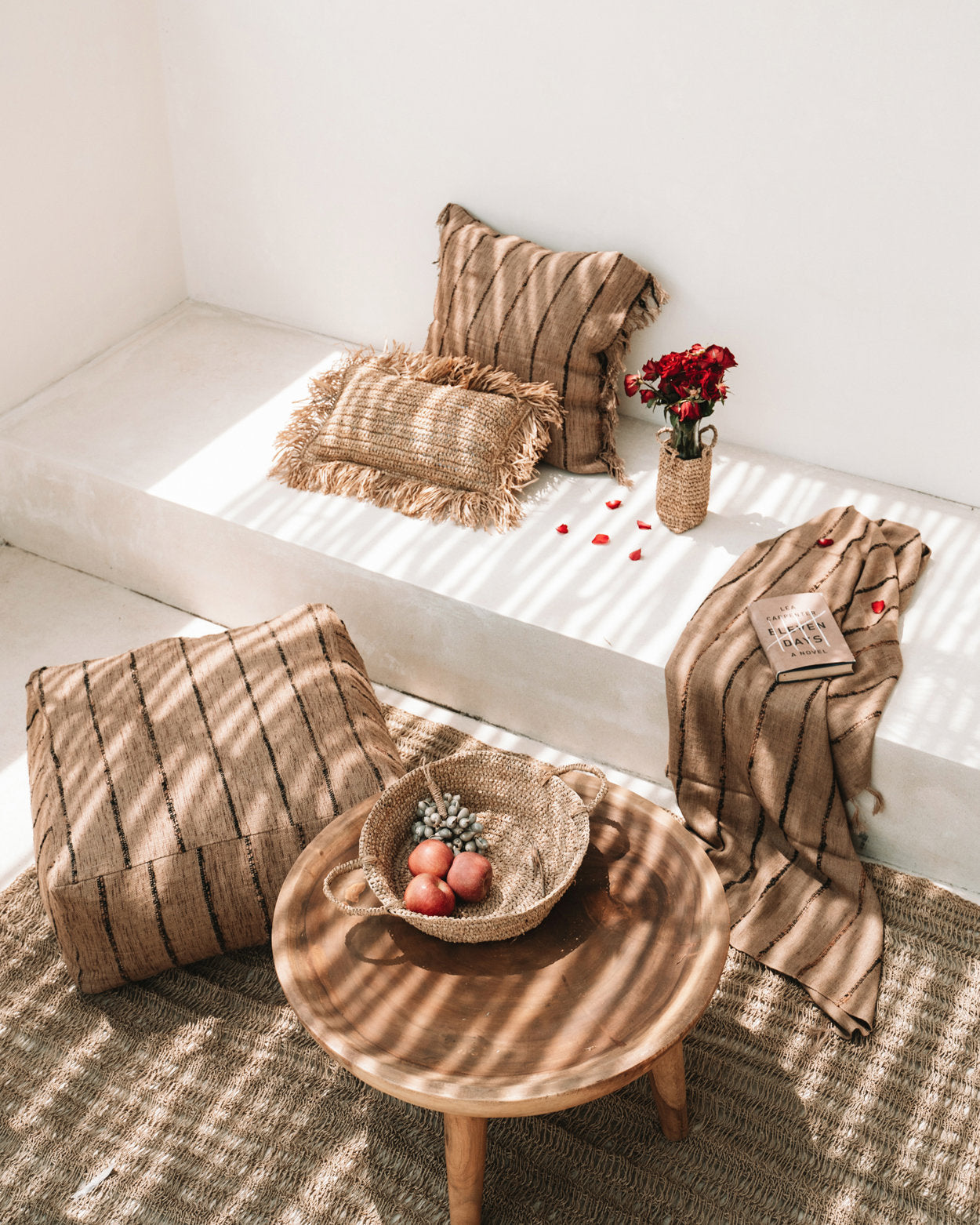Bazar Bizar S'il vous Plaid - Beige Zwart - Katoen - 130 x 170 cm