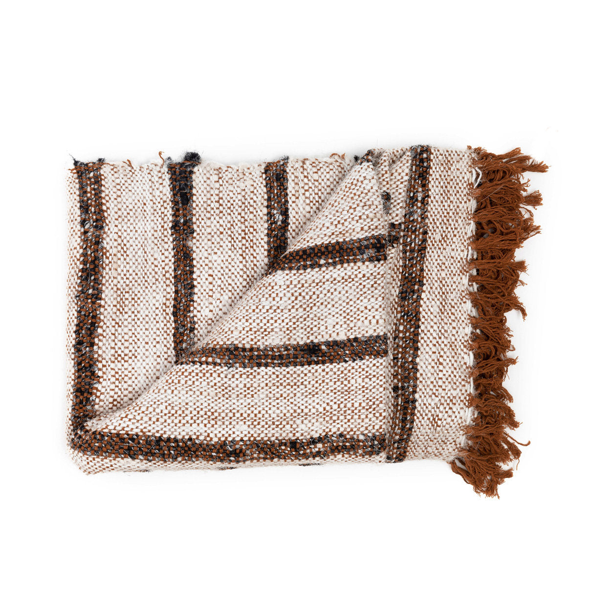 Bazar Bizar S'il vous Plaid - Bohemian Wit - Katoen - 130 x 170 cm