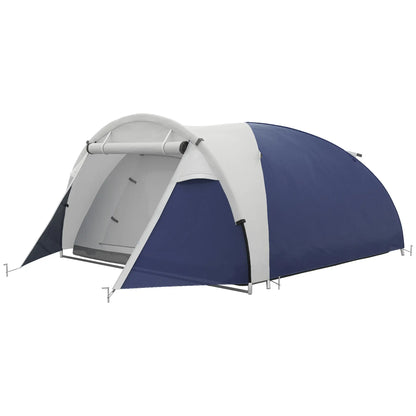 Nancy's Forano Kampeertent - Campingtent - 3-4 Personen - Blauw / Grijs - 320 x 240 x 130 cm