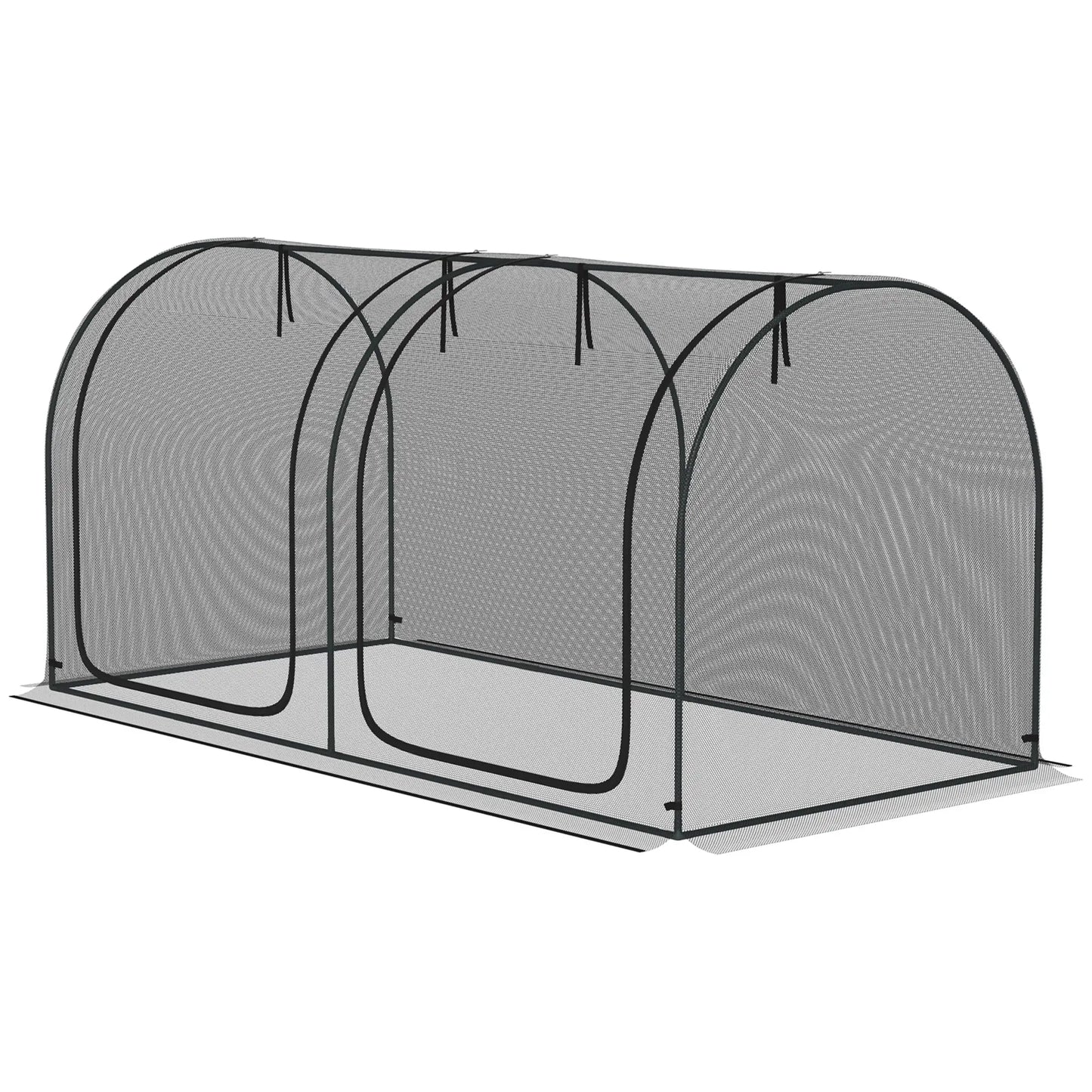 Nancy's Alcobertas Plantenbescherming Net - Tuinnet - Zwart - ± 250 x 120 x 120 cm